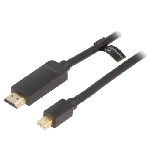 ADNAuto HDMI to Mini DisplayPort Cable 2m Black