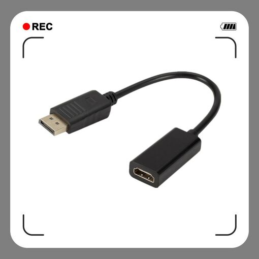 Nipseyteko 0.5m DP to HDMI Adapter - Black