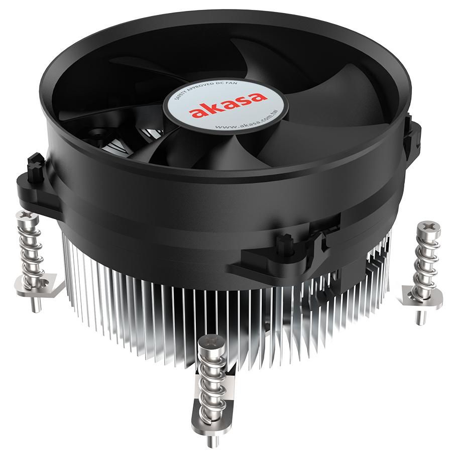 Akasa LGA1700 CPU Hybrid Cooler 9.5cm Aluminum, Black