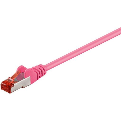 Câble réseau Goobay CAT 6 SSTP 1 m magenta