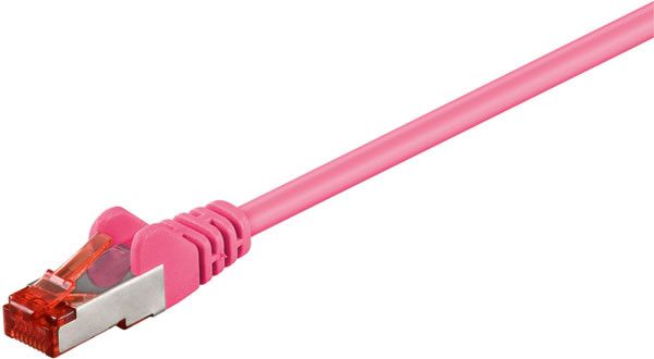 Goobay Cat6 SSTP Network Cable 1m Magenta