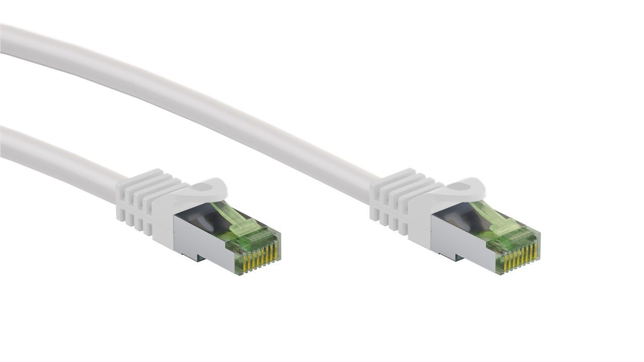 Goobay Cat8.1 Network Cable - 1m, White (S/FTP)