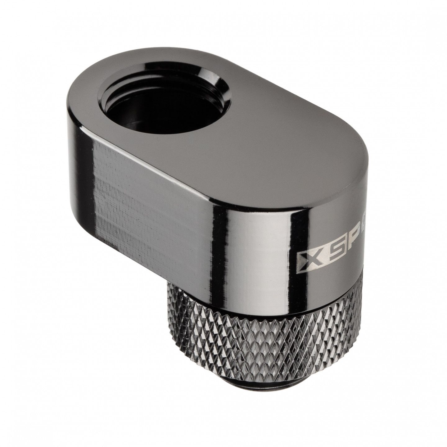 XSPC G1/4 Rotary 14mm Offset Fitting - Chrome Black