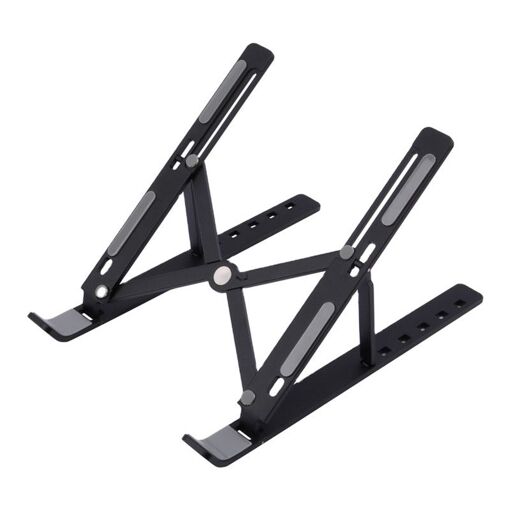 Soporte para portátil plegable y ajustable, Negro