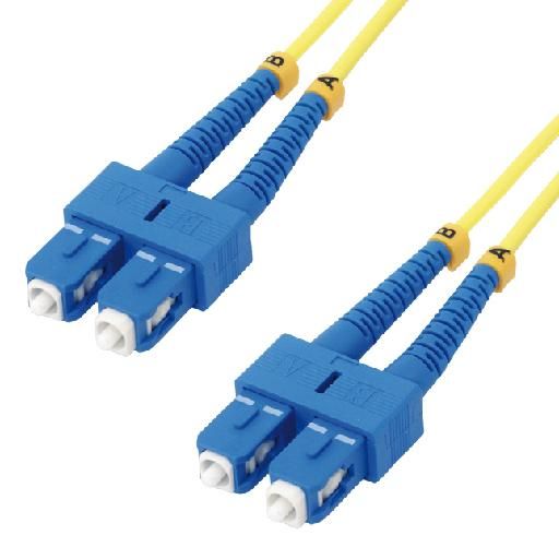 Cable óptico MCL-Samar de 3 m SC/SC OS2, Azul, Amarillo