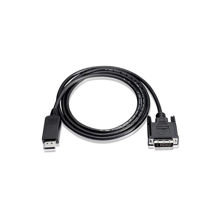Cable de vídeo Techly ICOC DSP-C12-050 y adaptador de 5 m DisplayPort a DVI Negro