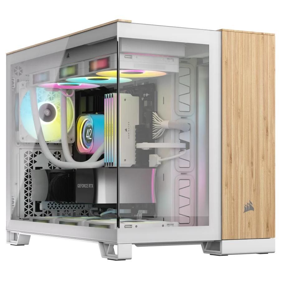 Corsair Bamboo Mid-Tower PC Case, White