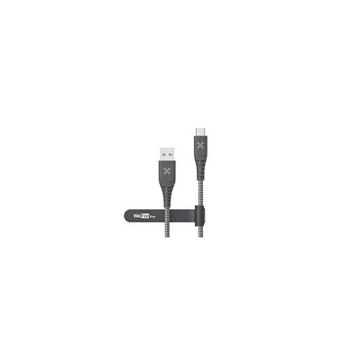Cable Wefix Pro reforzado USB-C a USB-C de 240W y 2m, gris