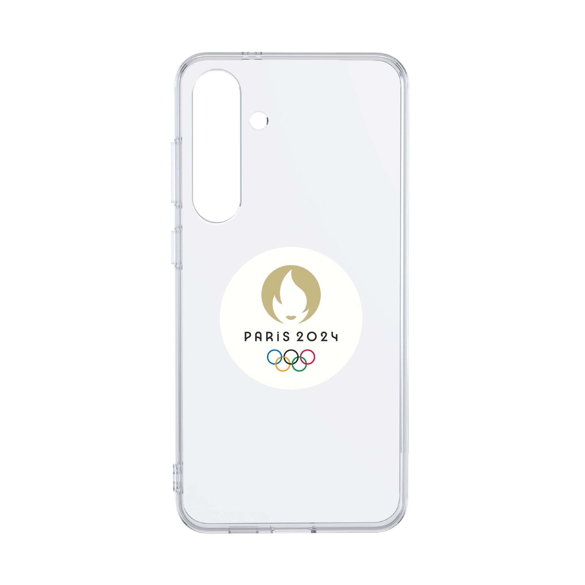 JO2024 Transparent Case for Galaxy S24+ 'Flamme Paris 2024'