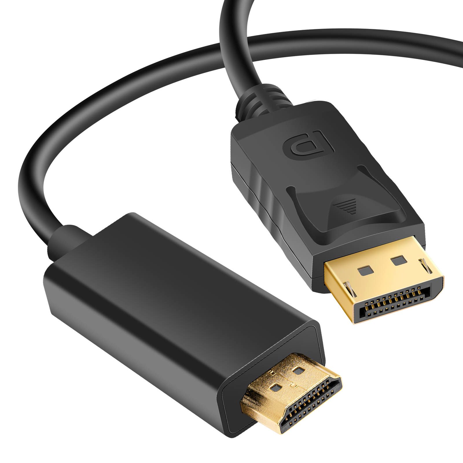 Câble DisplayPort vers HDMI 2.0 Akyga - 1,8 m Noir