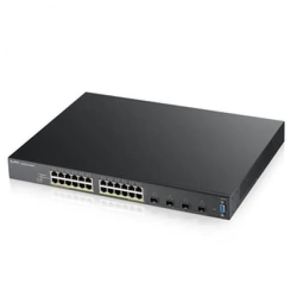 Zyxel XGS2210-28 24-Port Managed Ethernet Switch - Modular - Fiber Optic, Twisted Pair - 1U Form Factor