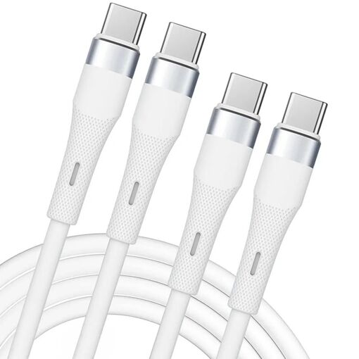 E.F.Connection 60W USB-C to USB-C Cable (1m) - White