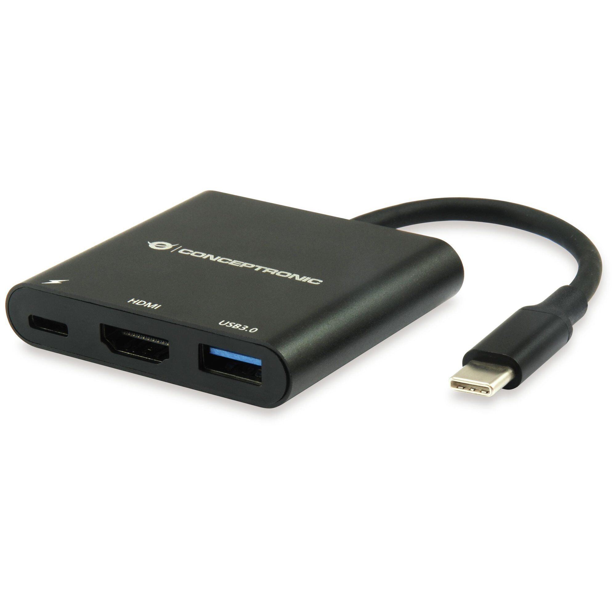 Conceptronic USB-C Docking Station 3.2 Gen 1 (3.1 Gen 1) Black