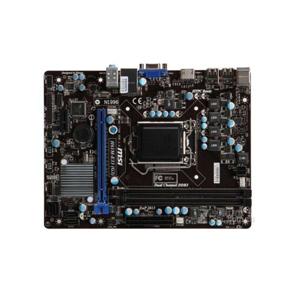 MSI H61M-E33(G3) Motherboard - Intel H61, LGA 1155, DDR3, 16GB, Micro ATX