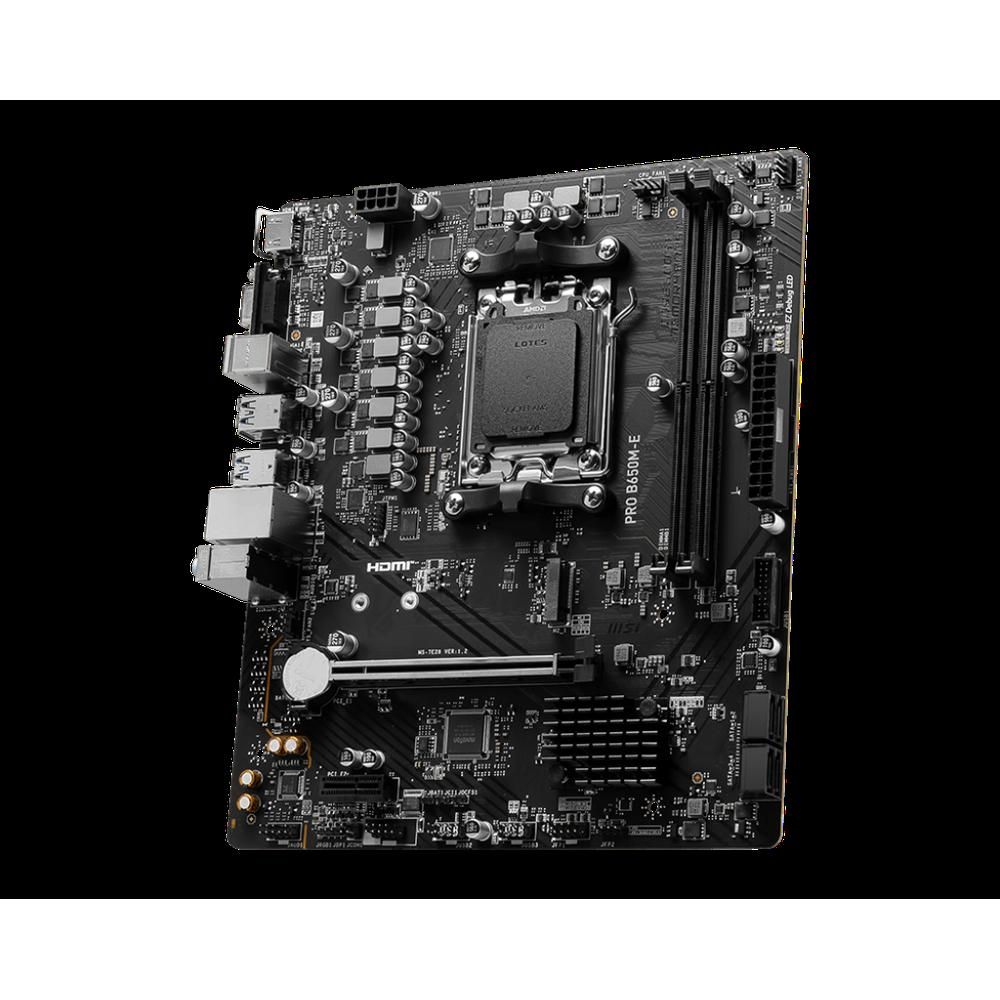 MSI PRO B650M-E Motherboard, AMD B650, DDR5 128GB, Micro ATX (Socket AM5)