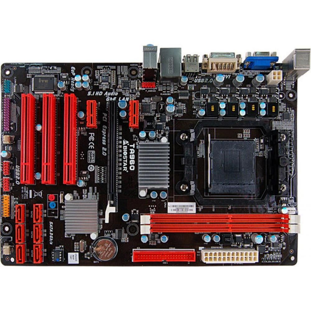 Biostar AM3+ Socket Motherboard TA960 with 760G Chipset, 16GB DDR3, ATX Form Factor