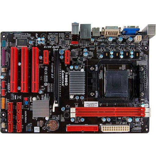 Placa base Biostar TA960 con socket AM3+, chipset 760G, 16GB de RAM DDR3, formato ATX