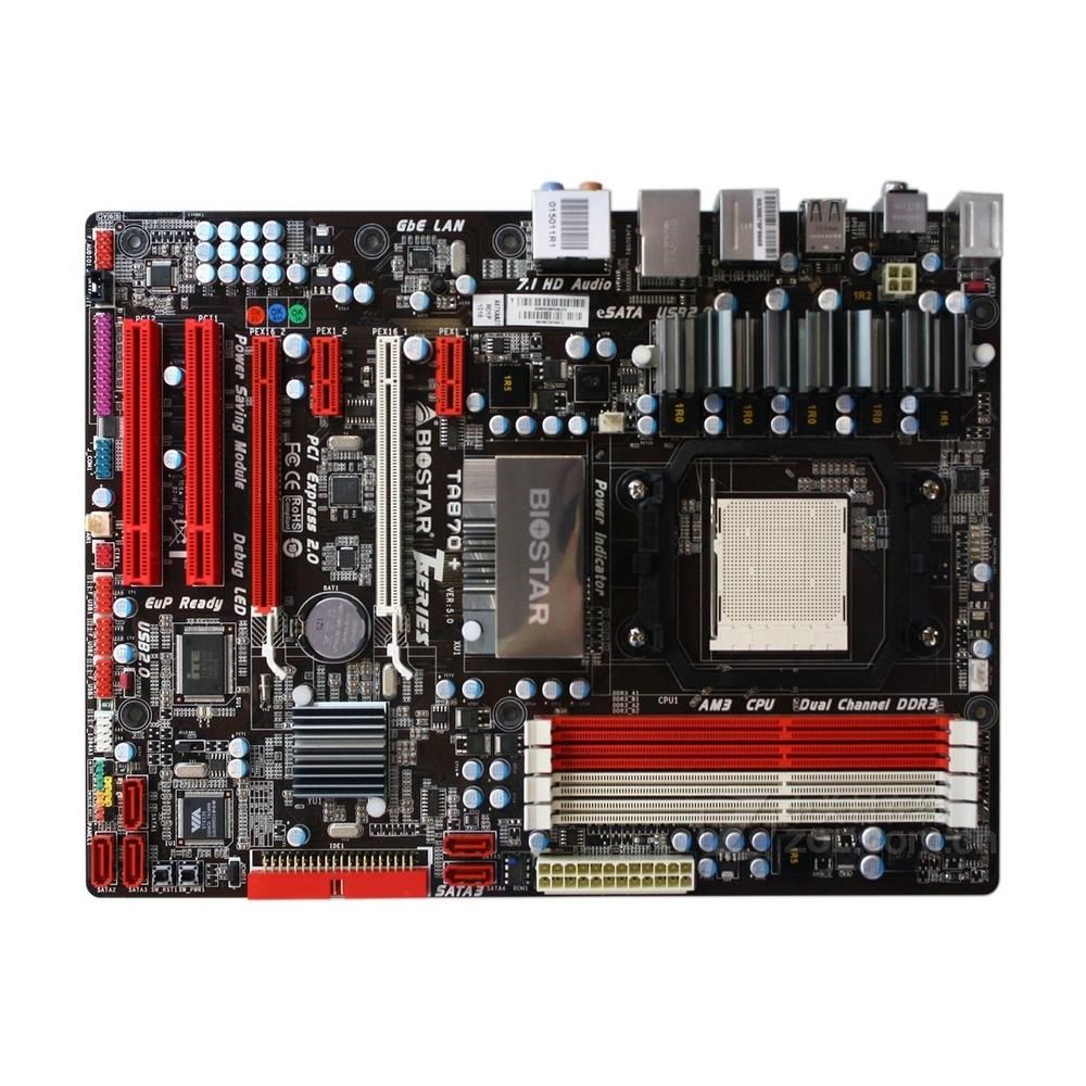 Biostar TA870+ AMD 870 Socket AM3 DDR3 16GB ATX Motherboard