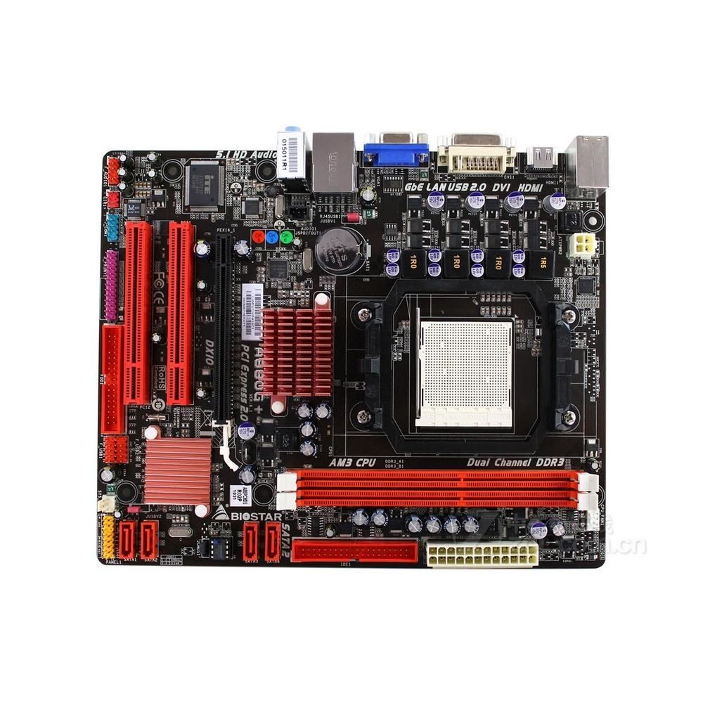 Biostar A880G+ AMD 880G Socket AM3 DDR3 8GB Micro ATX Motherboard