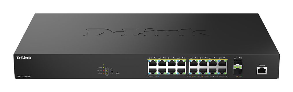 D-Link 18-Port Smart Switch DMS-1250-18P (PoE++)
