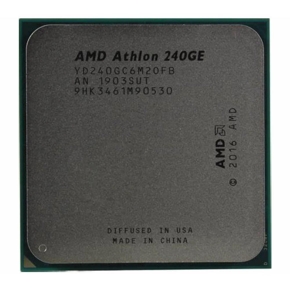 AMD Athlon 240GE Processor, 3.5GHz, 2 Cores, 4 Threads, 14nm, Socket AM4, 35W