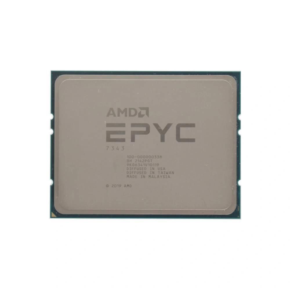 AMD EPYC 7343 Processor, 3.2GHz, 16 Cores, 32 Threads, 7nm, SP3, 190W