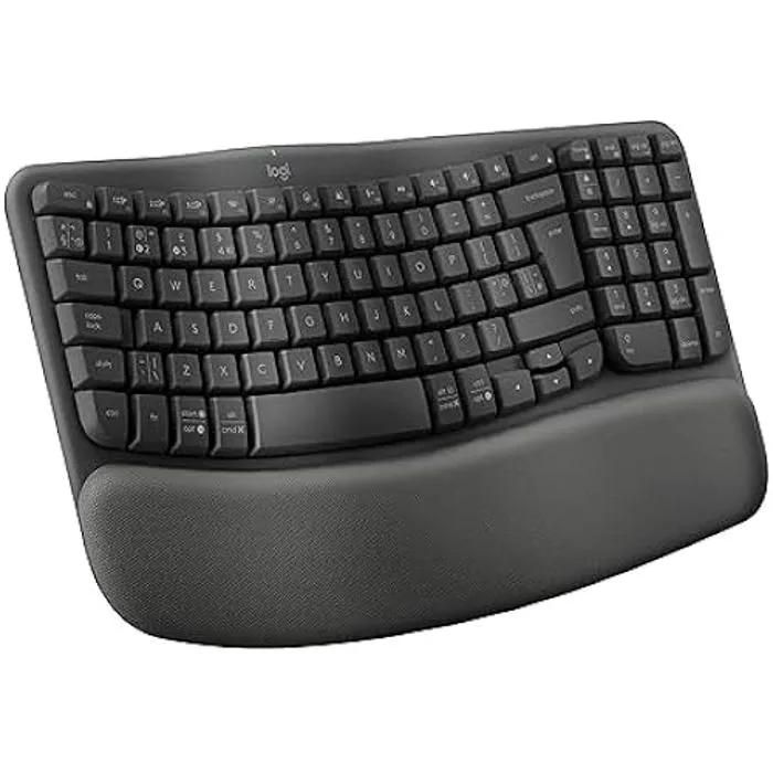 Logitech Wave Keys Wireless Ergonomic Keyboard - Graphite - Spanish QWERTY