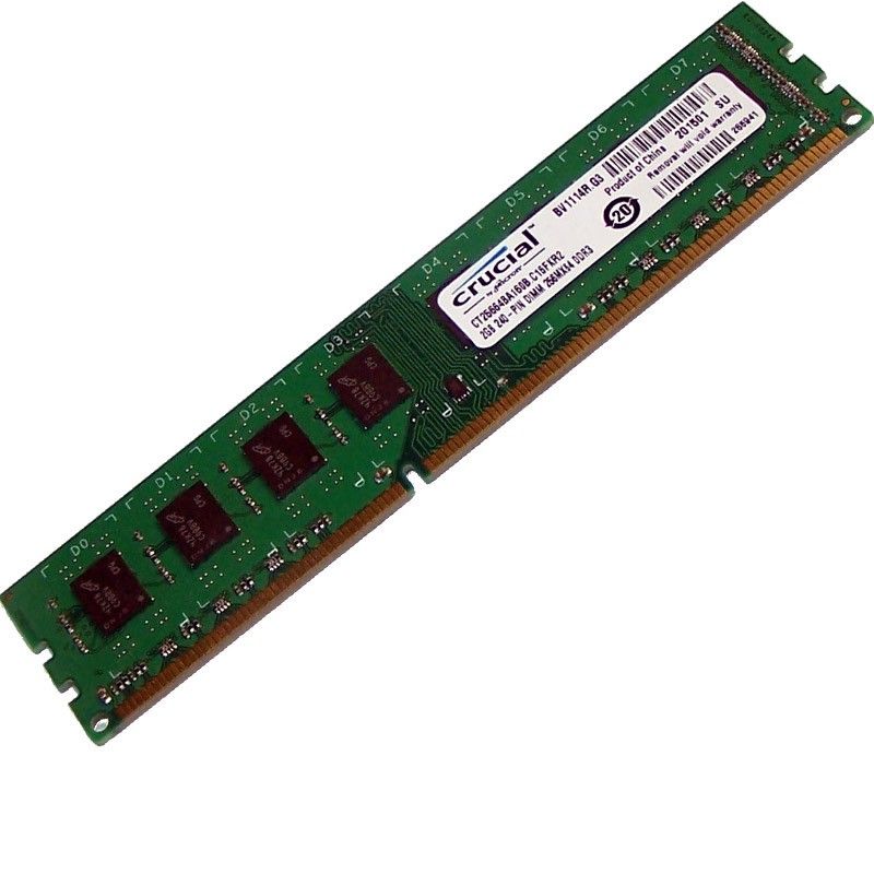 Crucial 2GB DDR3 1600MHz RAM (CT25664BA160B.C16FKR2)