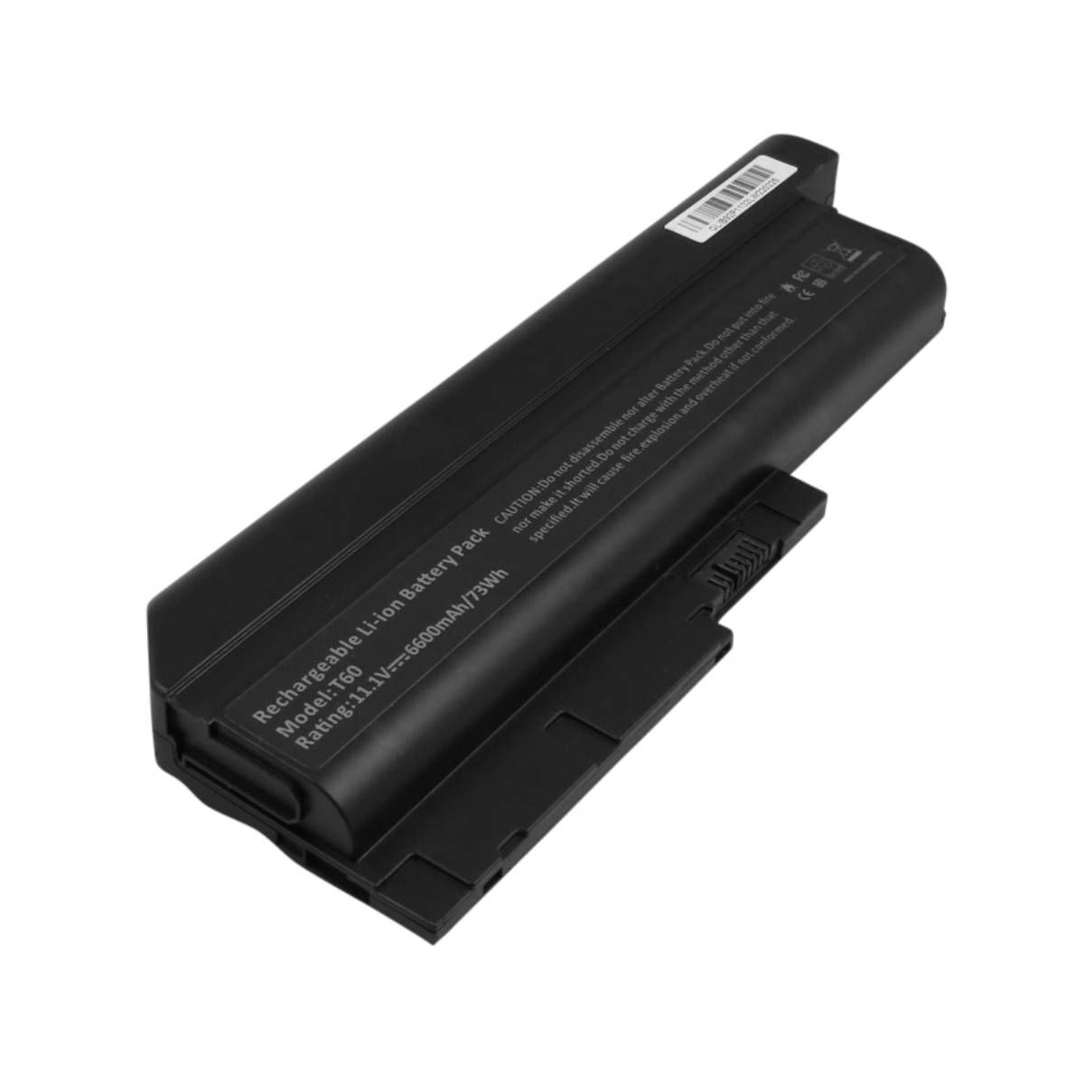 Batería de repuesto para Lenovo T60/Z60m - 11,1V, 6600mAh, Li-ion - Negra (Avizar)