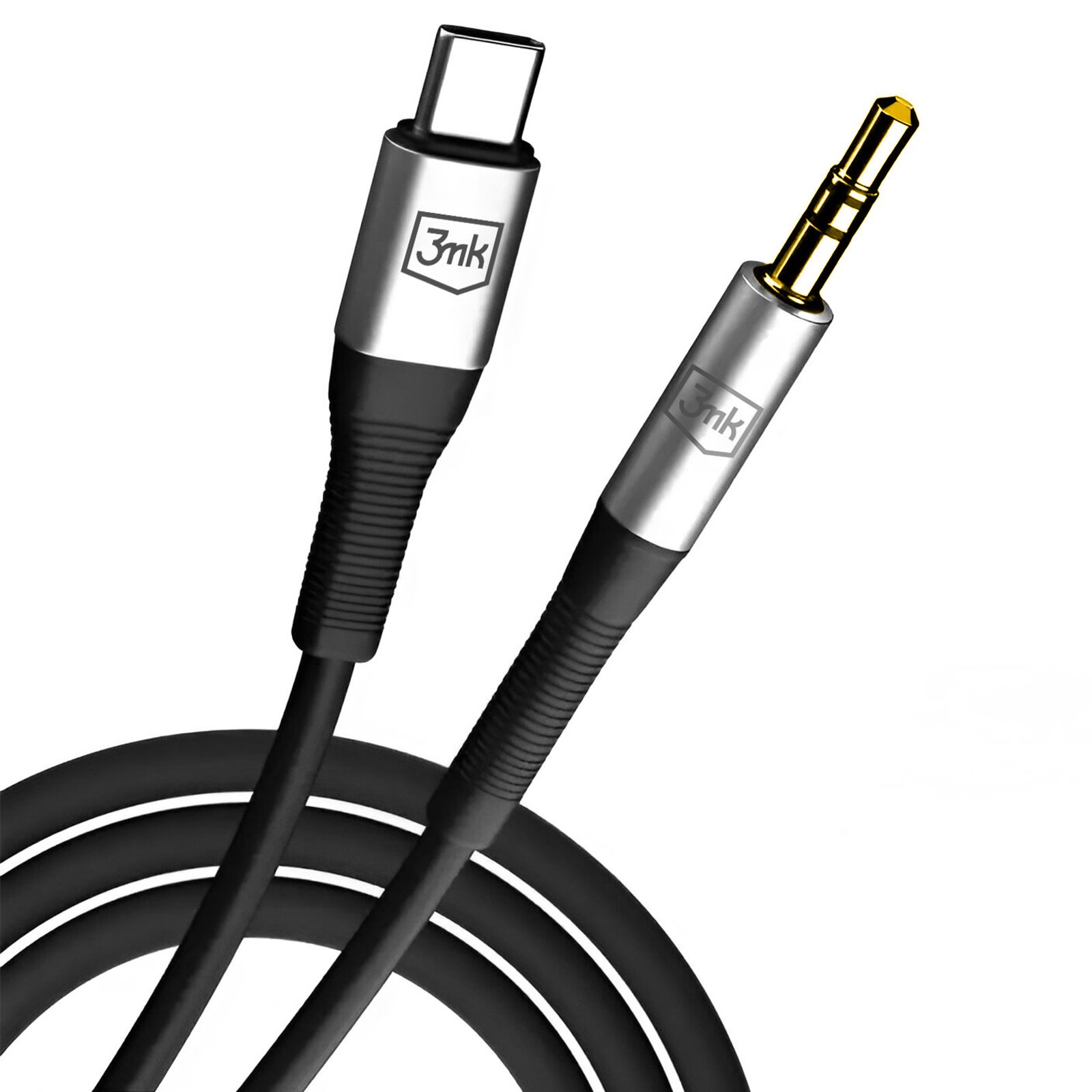 3mk High Fidelity USB-C to 3.5mm Audio Cable, 1m