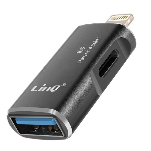 LinQ Lightning to USB OTG Adapter (Black)