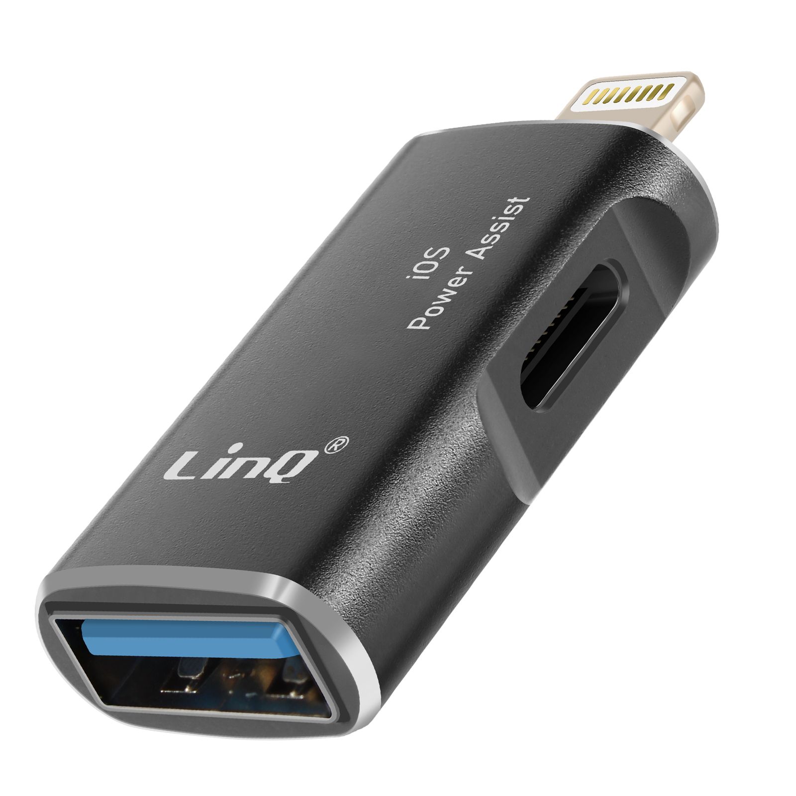 LinQ Lightning to USB OTG Adapter (Black)