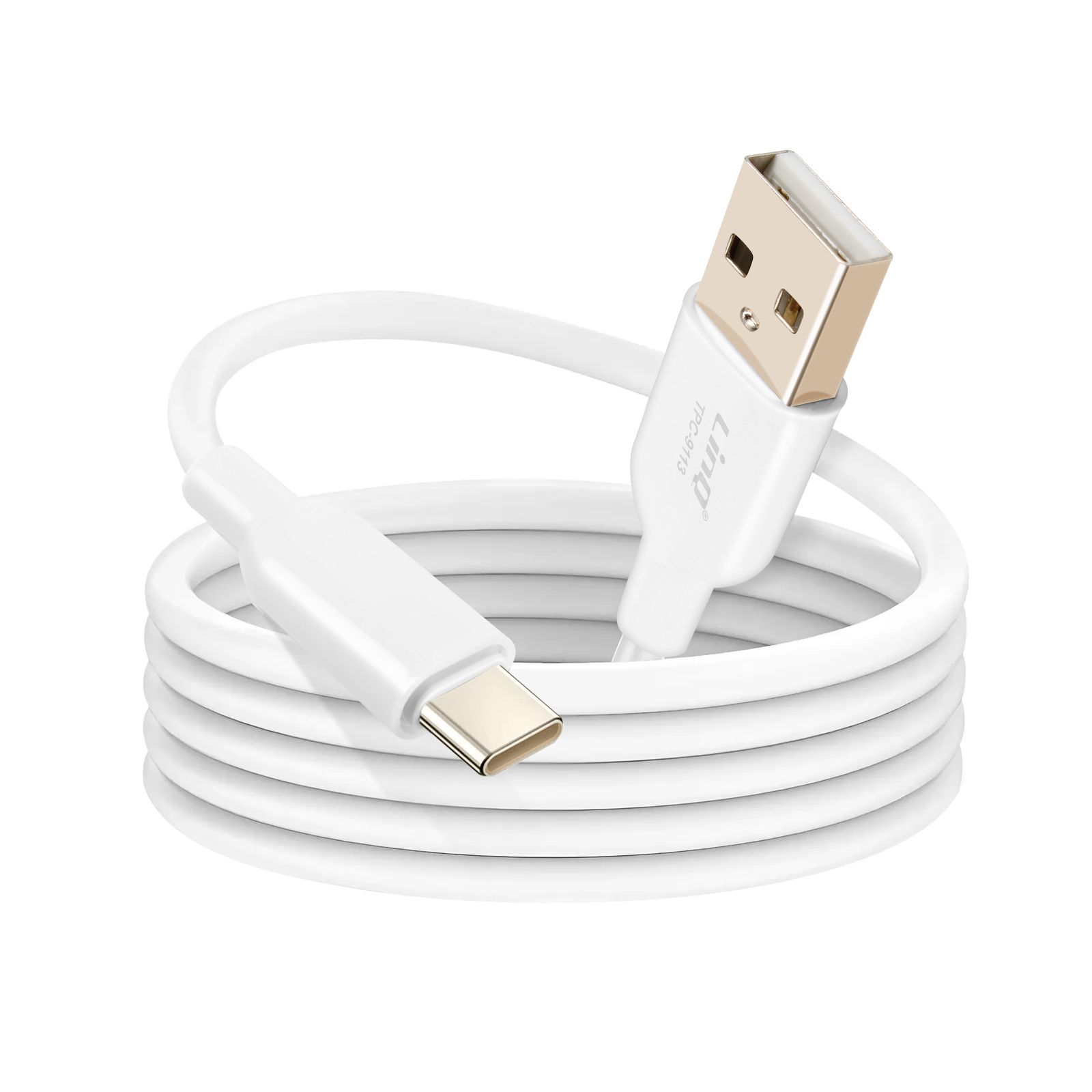LinQ USB-A to USB-C 3A 36W Fast Charging and Data Transfer Cable 1.2m White