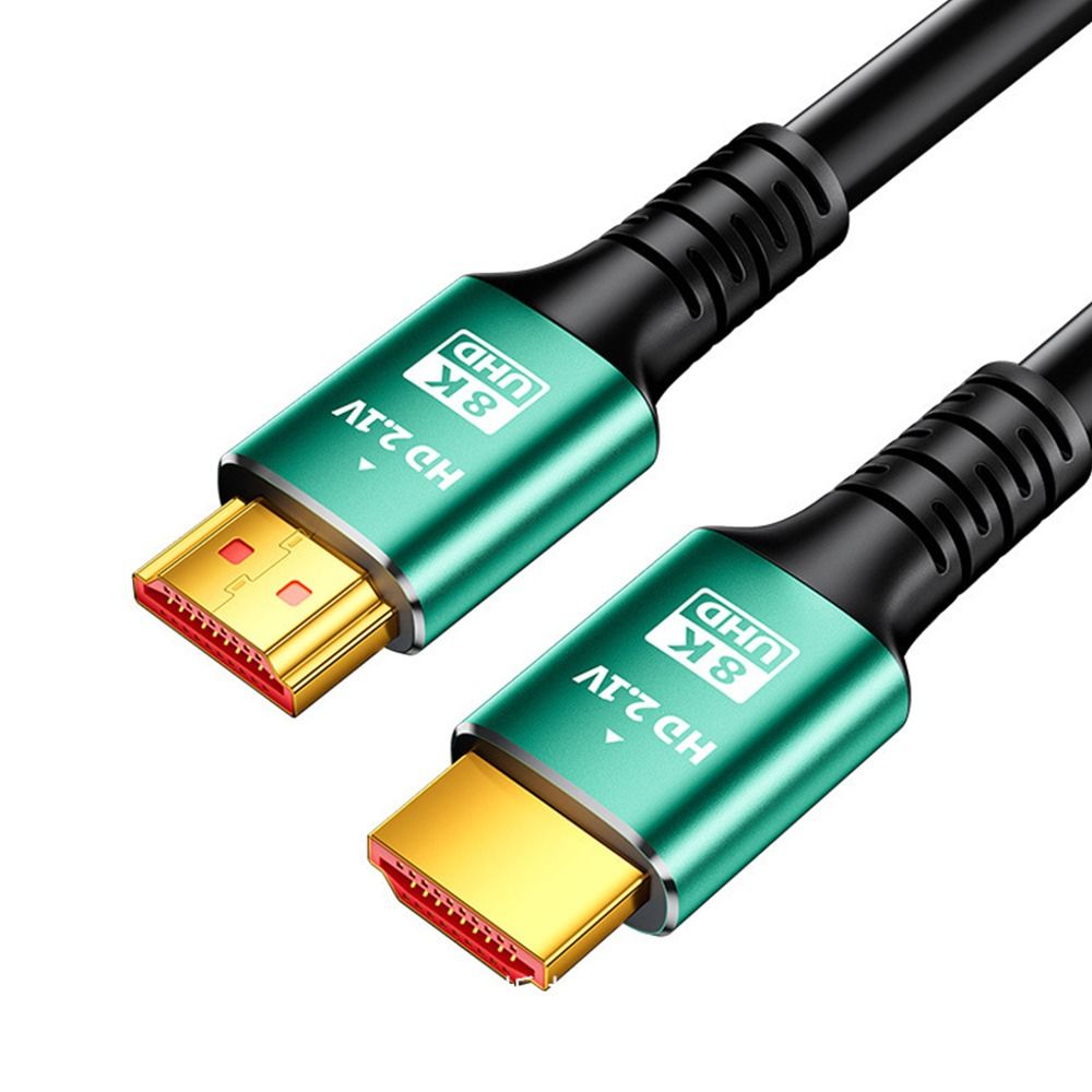 Cable HDTV 2.1 Ultra HD 8K - Edición Juegos, Verde, 3M Aluminio