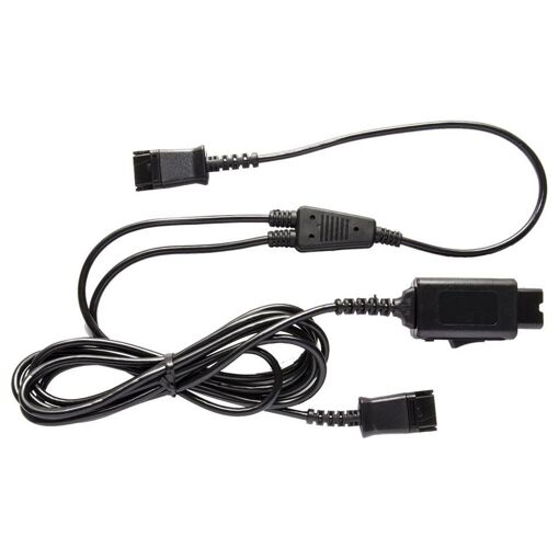 V7 BL-11+P - Quick Disconnect Microphone Splitter - 2m - Black