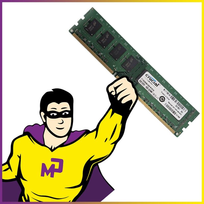 Crucial 8GB DDR3 RAM (CT102464BA160B.M16FA2, PC3-12800, 1600MHz, CL11)