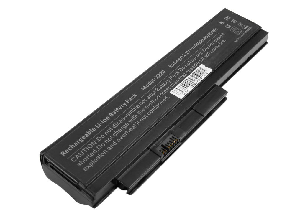 Batería Li-ión Lenovo X220 11,1V 4400mAh 49Wh Negra