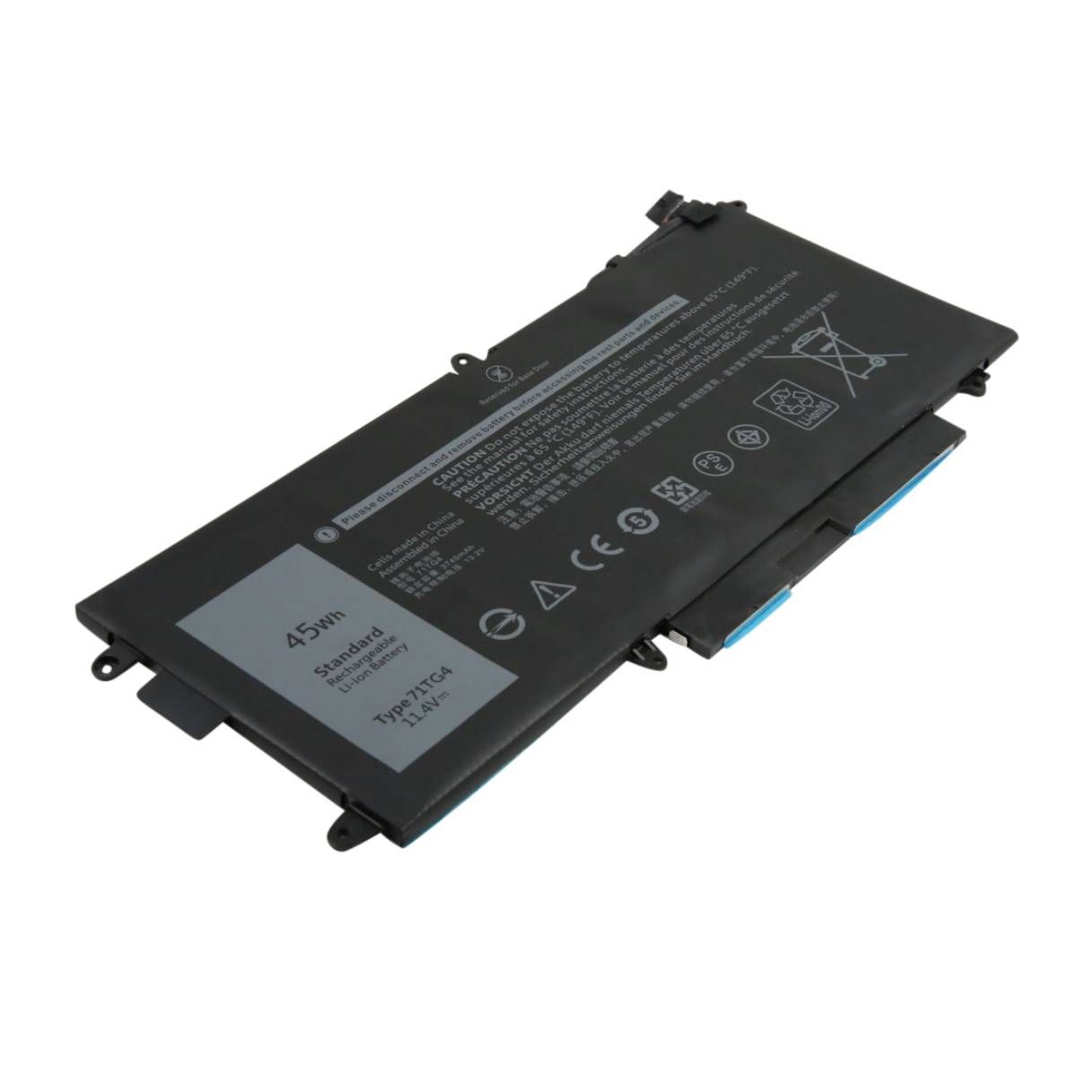 Batería para Dell Latitude 5289 - 11,4V 3950mAh Li-ión Negro