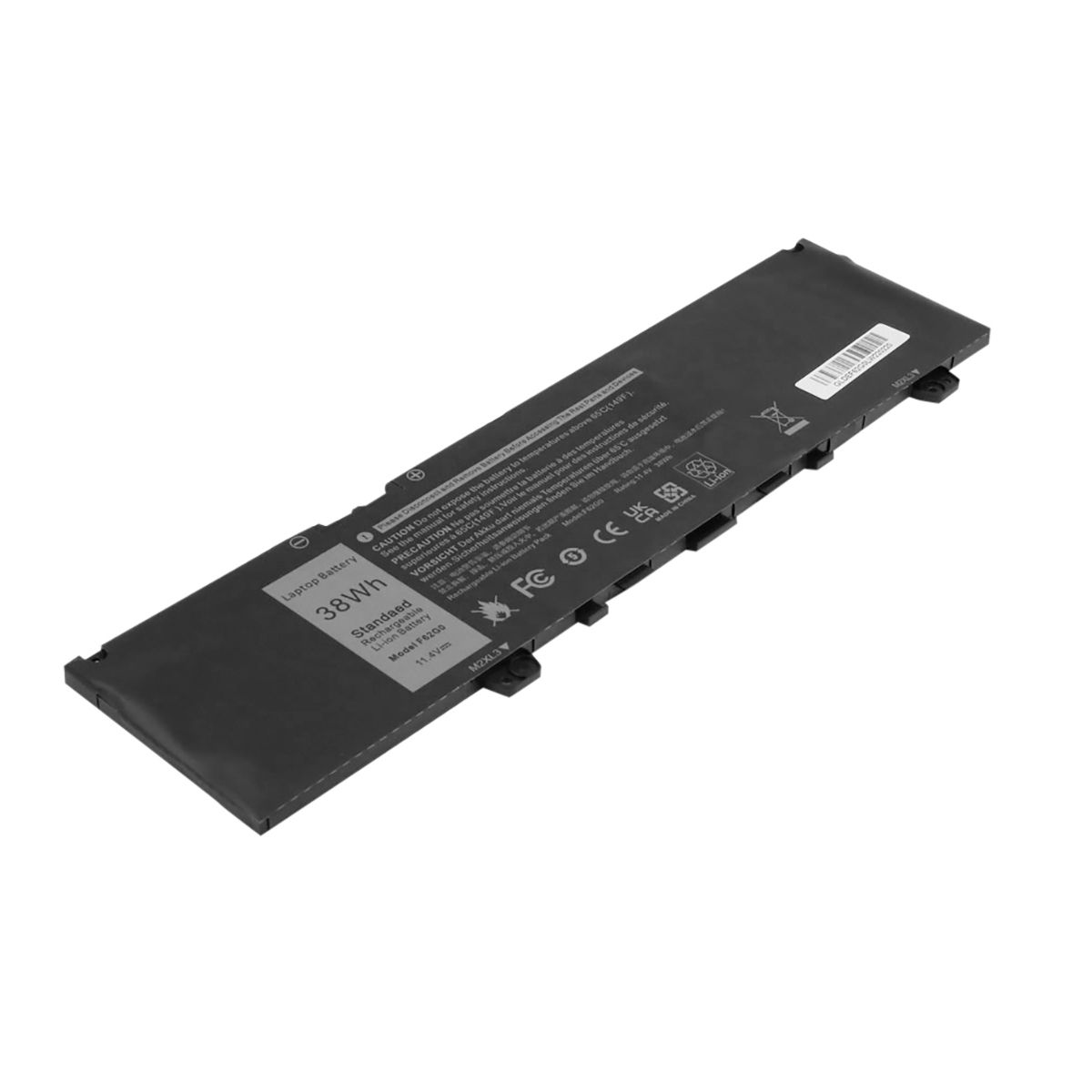 Batería de reemplazo Avizar para Dell Inspiron 13 7000/7373, Li-ion 11.4V 3333mAh Negro