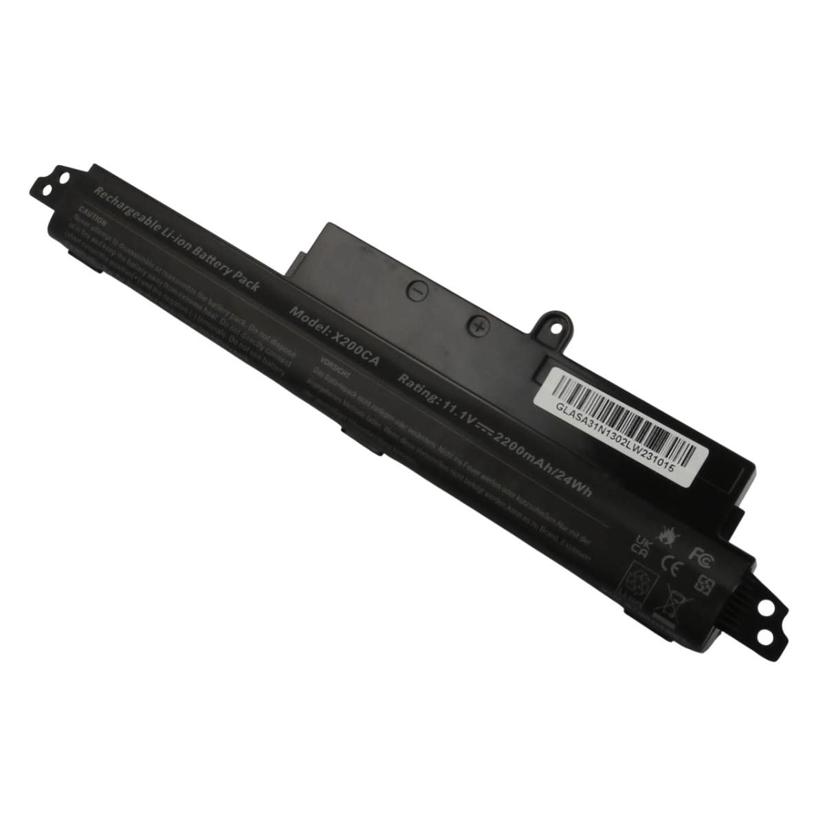Batería para Asus VivoBook X200CA, 11.1V 2200mAh Li-ión Negro