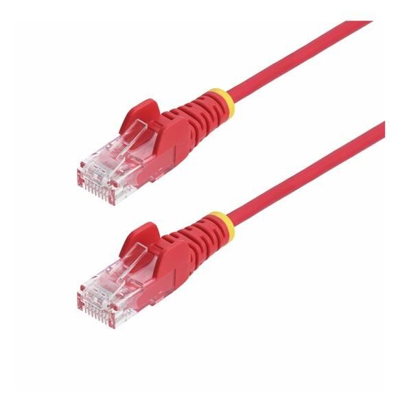 StarTech 2m Red Slim CAT6 Ethernet Cable, Snagless