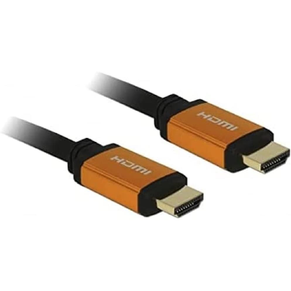 Cable HDMI Premium Delock 1m Tipo A (Estándar) Negro/Oro