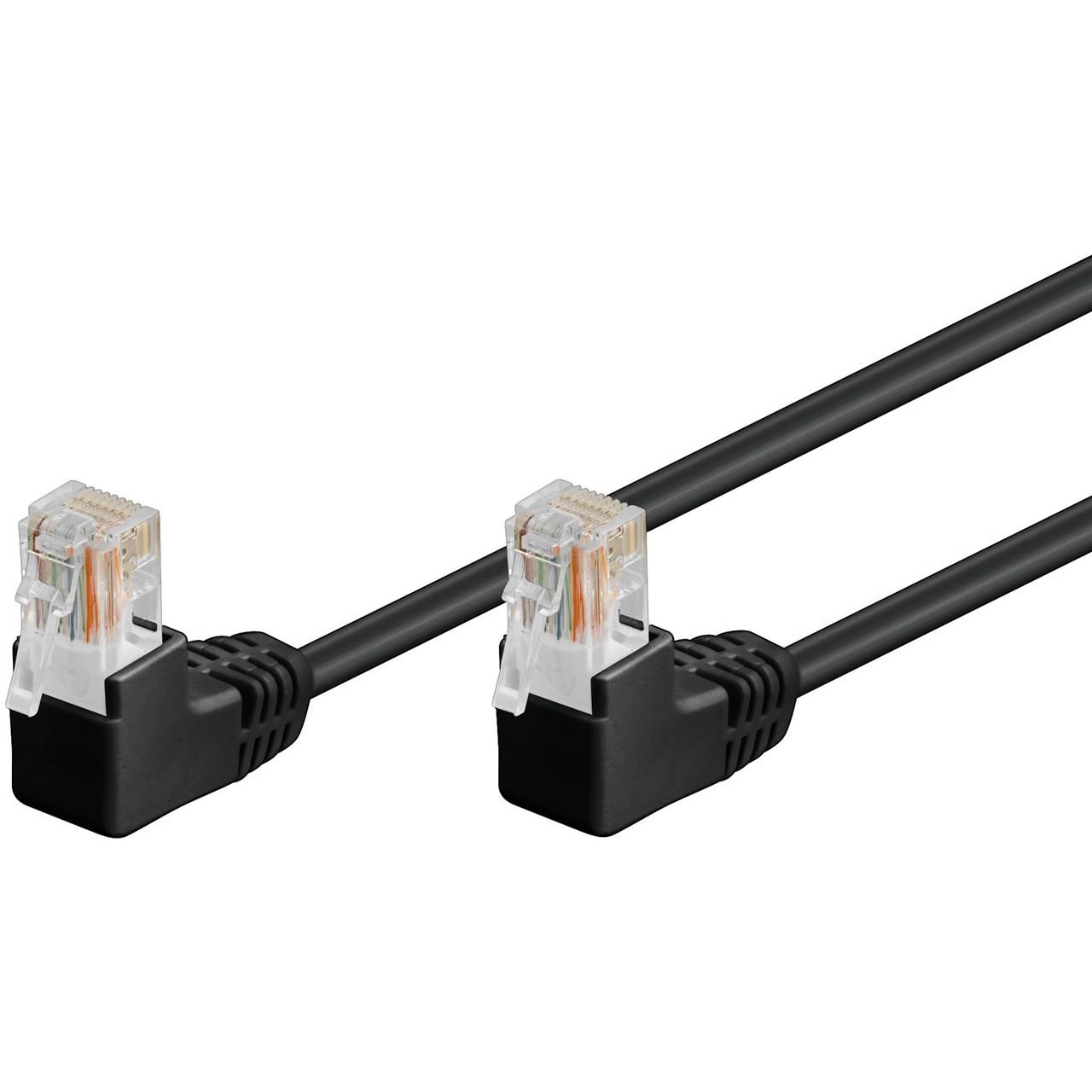 Goobay 90 Degree Ethernet Cable Cat 5e, 0.5m
