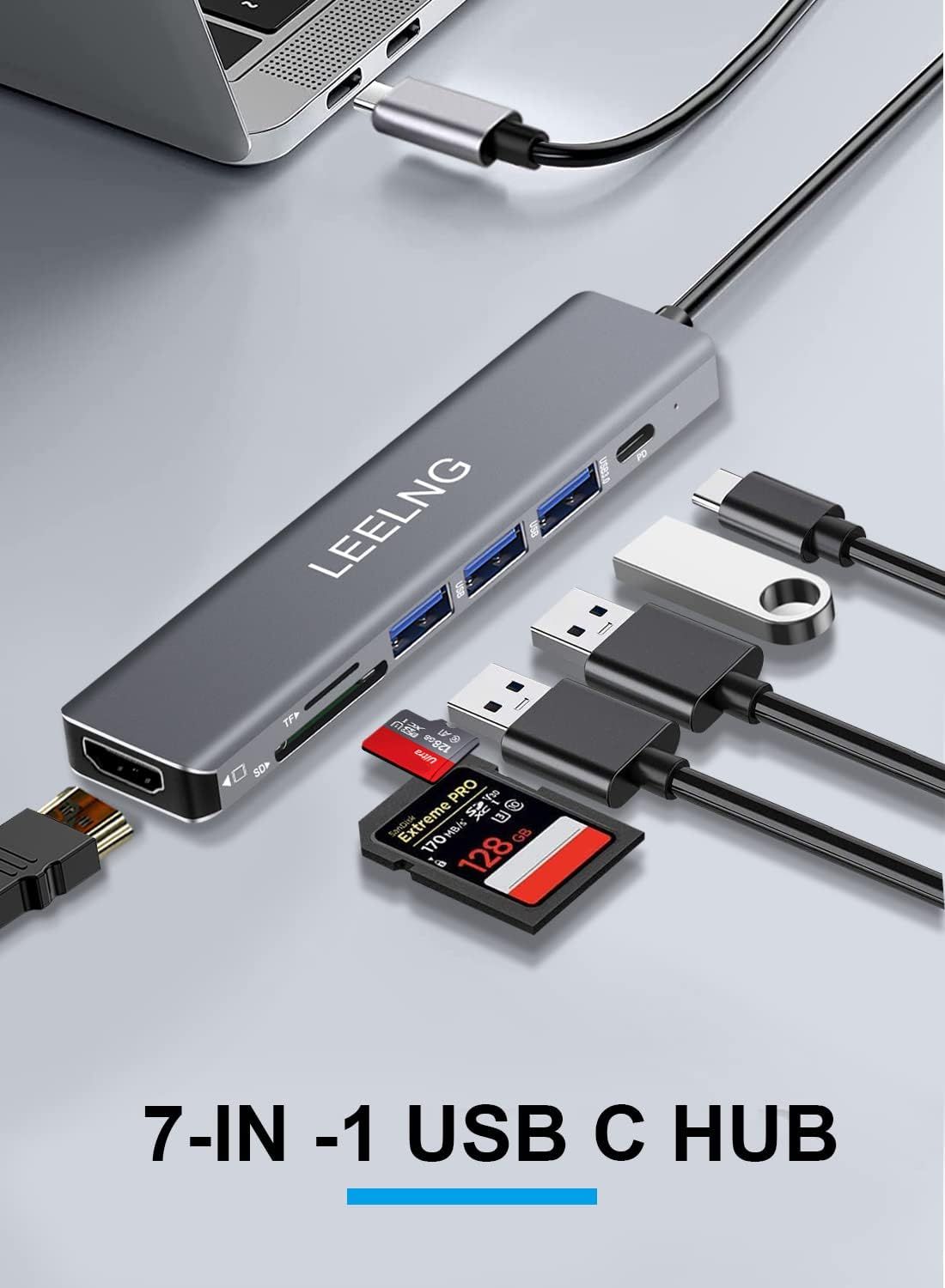 LAMPE DU PARFUMEUR USB-C 7-in-1 Hub