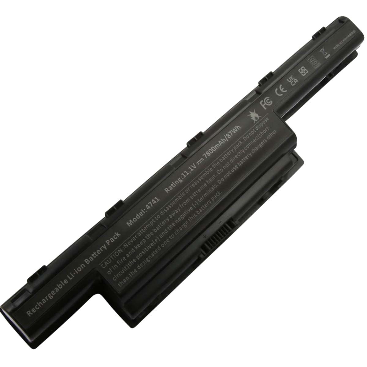 Batería compatible Li-ion Acer Aspire 4251/4738 11.1V 7800mAh Negro