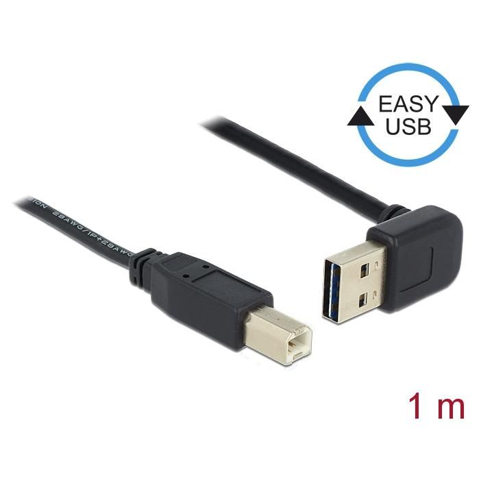 Delock USB 2.0 Cable 1m A to B Black
