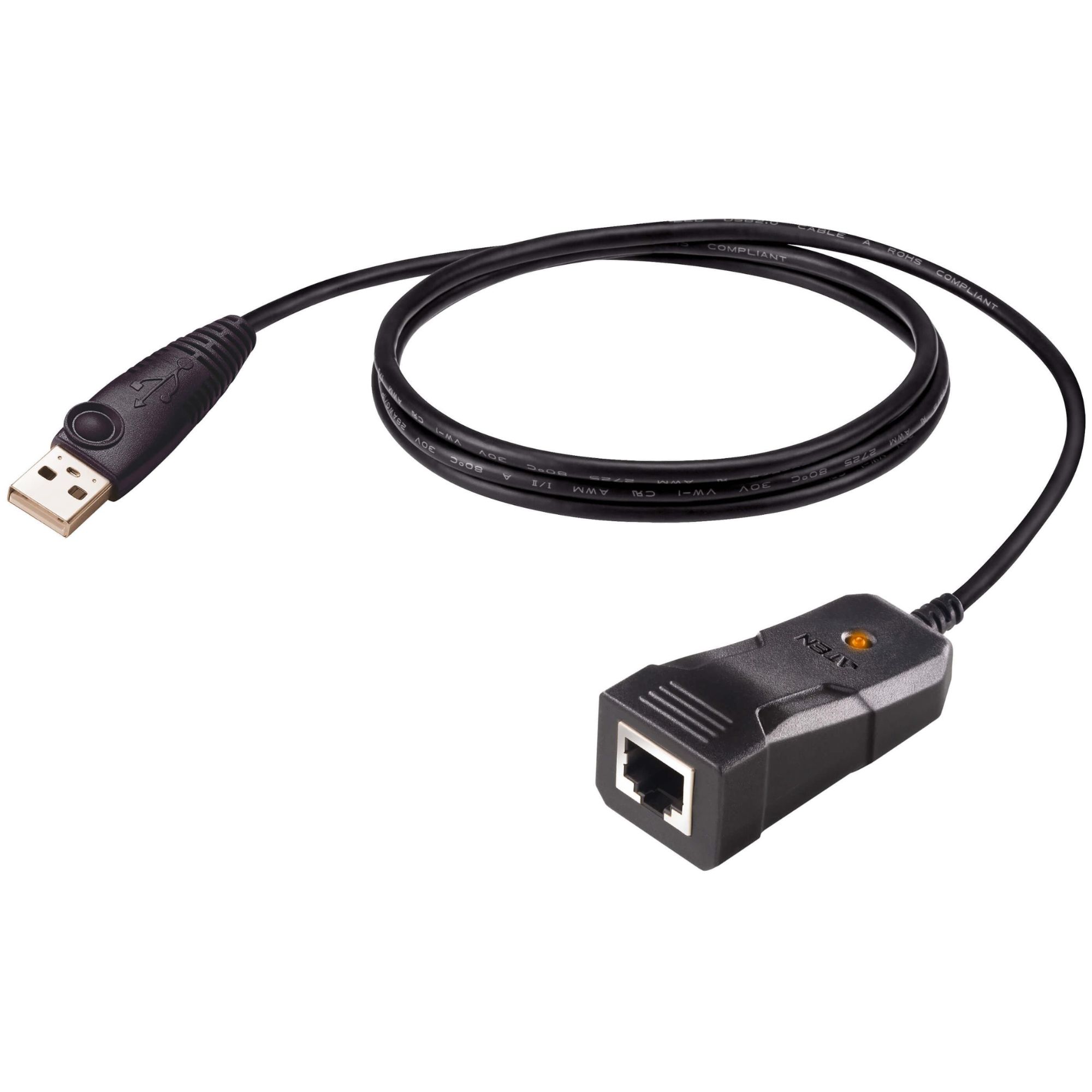 Aten UC232BF USB Type-A to RJ-45 Cable, 1.2m Black