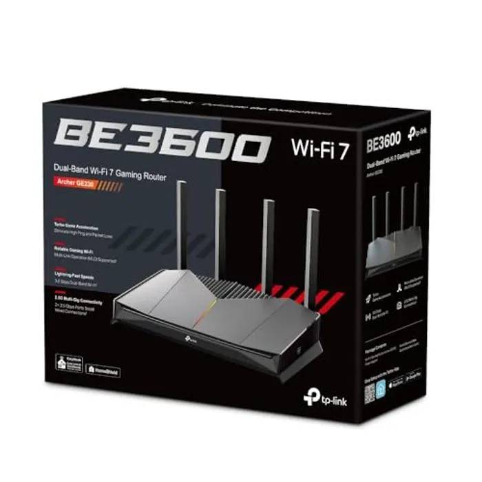Enrutador de juegos TP-Link Archer GE230 - WiFi 7 - 2.5 Gbps - Garantía de 3 años