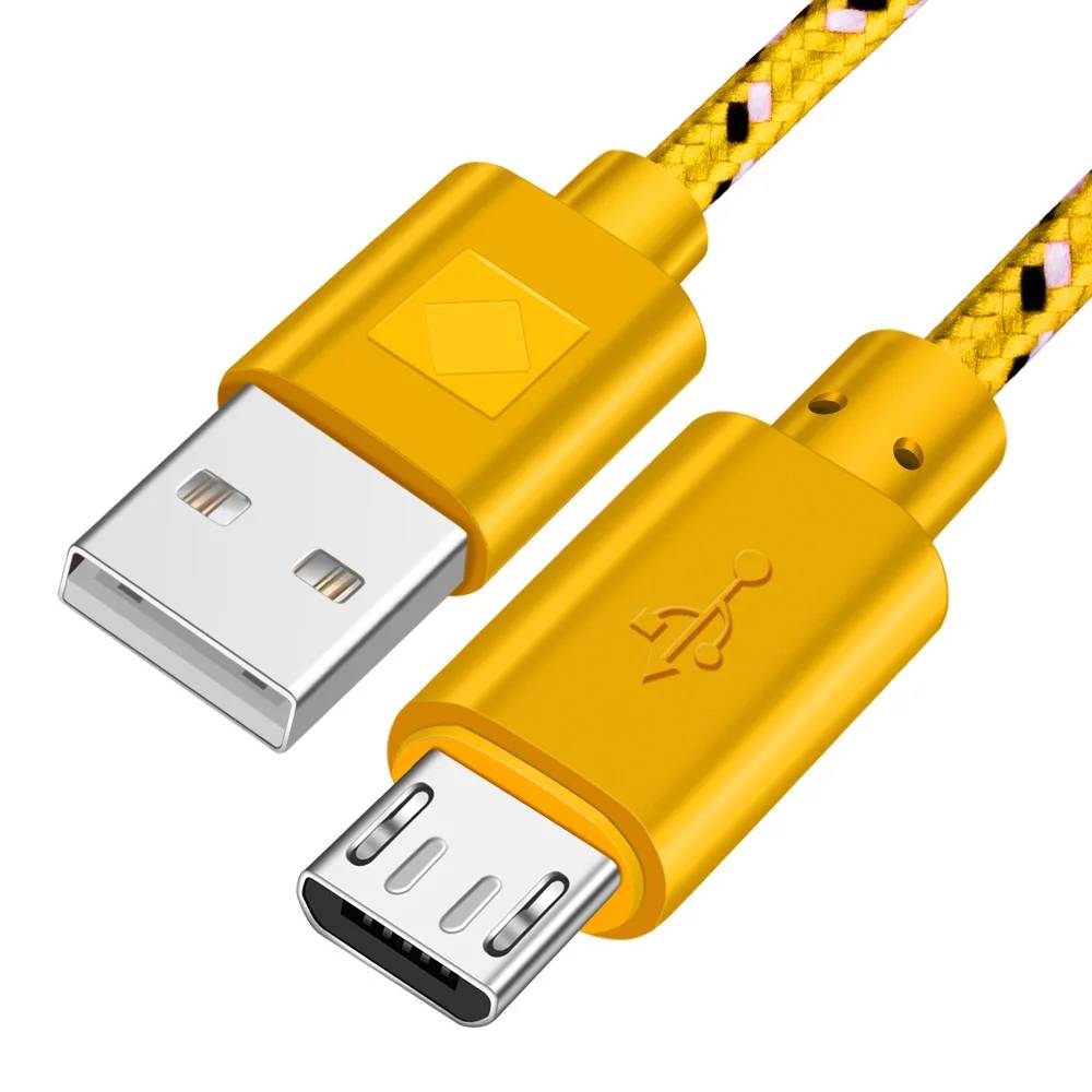 OLAF Micro USB Cable - 1m, 2m, or 3m Tressé Nylon for Samsung, Xiaomi, LG, Huawei Android Devices