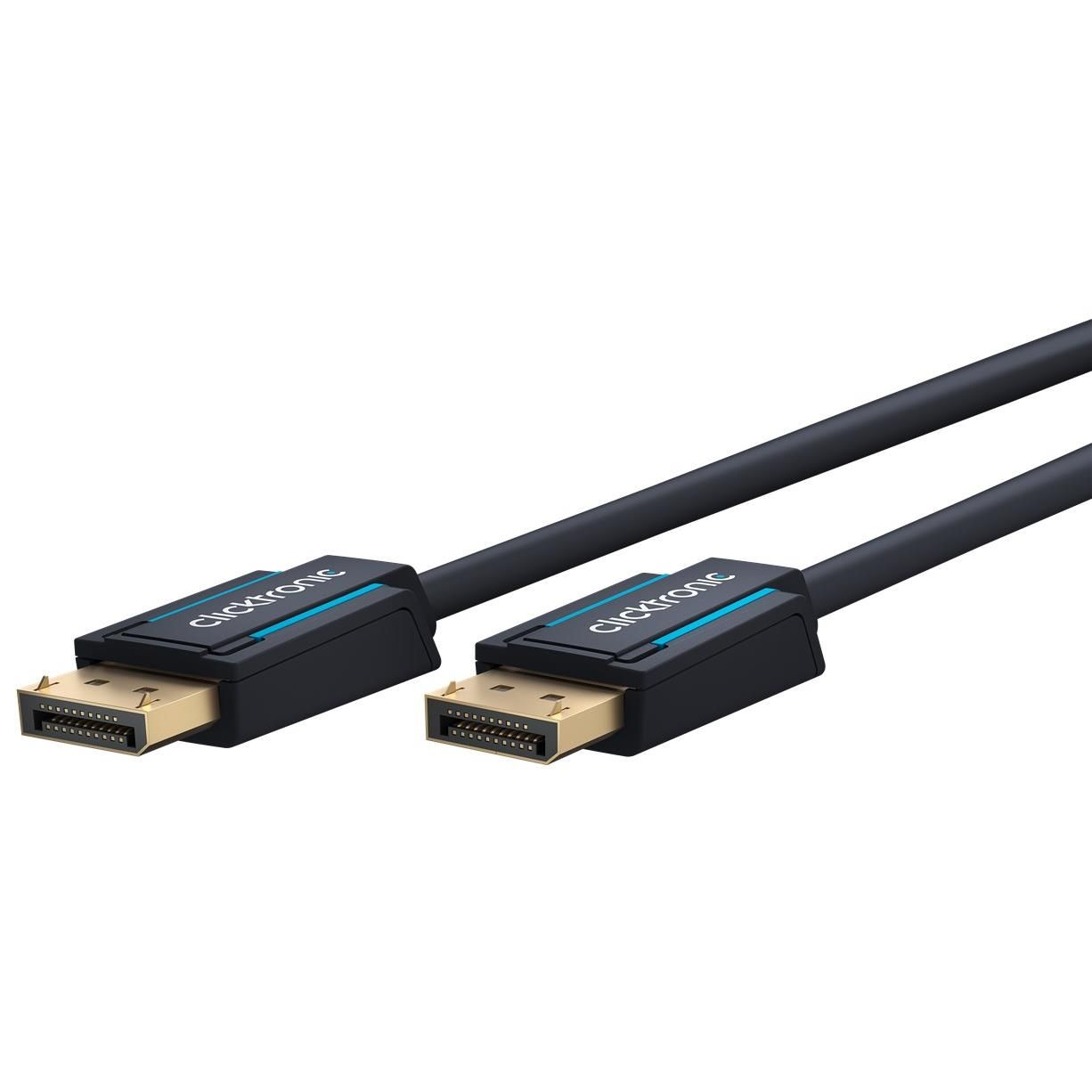 Clicktronic DisplayPort Premium Cable 1m UHD 8K @ 60Hz (Male-Male)